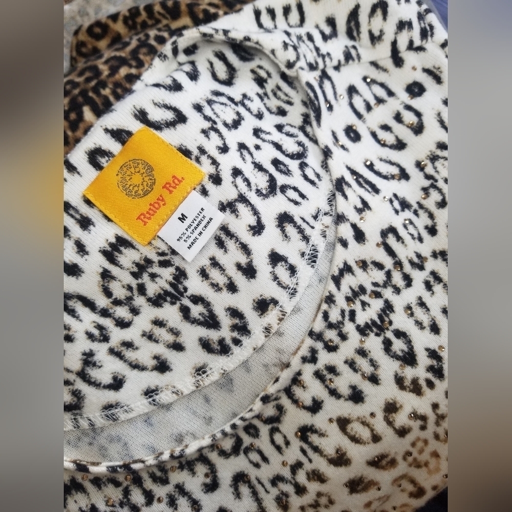 Ruby Rd Leopard Print Shirt - Picture 5 of 5